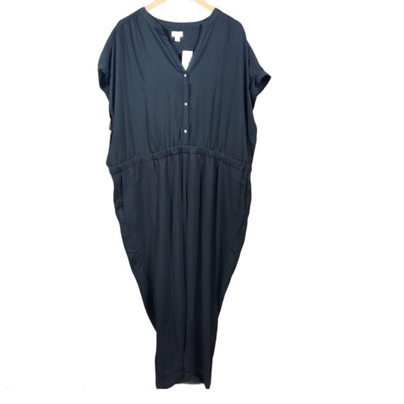 J. Crew factory NWT cuffed camp shirt jumpsuit - Picture 4 of 11